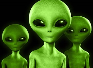 ¿Por qué se dice que los alienígenas son de color verde?